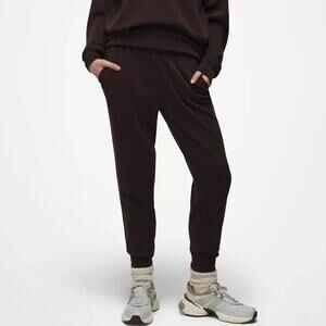 Prana Shea Jogger Women's L Espresso Relaxed Fit Mid Rise Buttery Soft Material